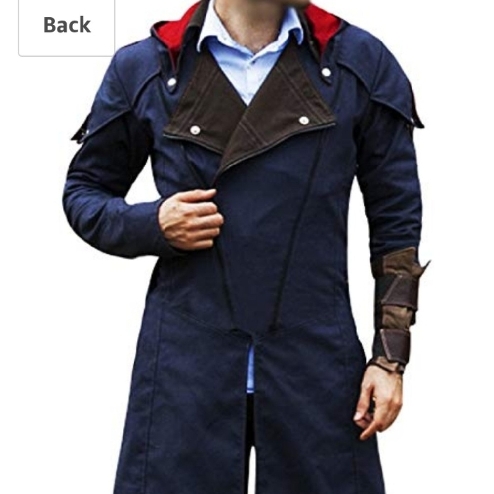 Assassin creed unity blue denim coat